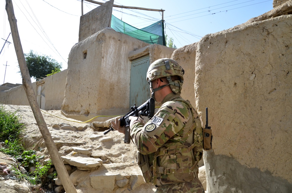 US Forces–Afghanistan, Force Patrol conducts a presence patrol in Kabul, Afghanistan