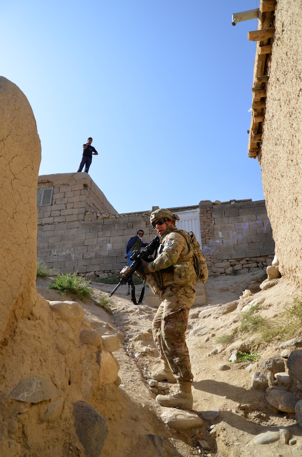 US Forces–Afghanistan, Force Patrol conducts a presence patrol in Kabul, Afghanistan.