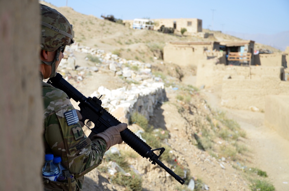 US Forces–Afghanistan, Force Patrol conducts a presence patrol in Kabul, Afghanistan