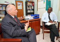 Chaplain meets with Tanzanian religious leaders
