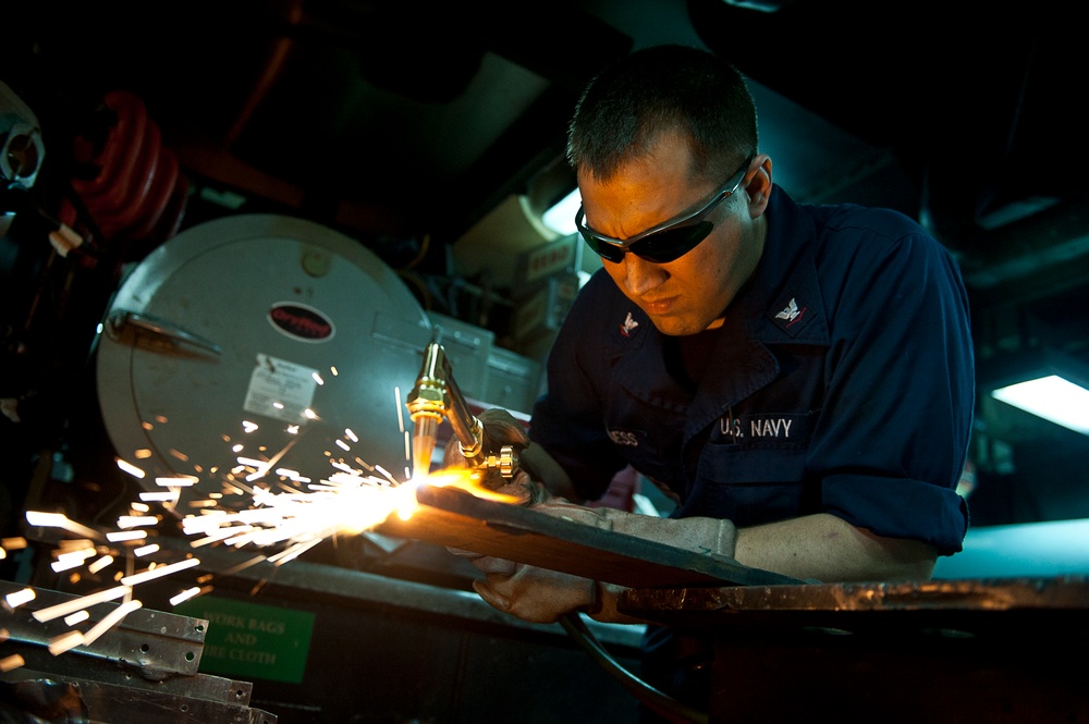 USS John C. Stennis sailors stay busy