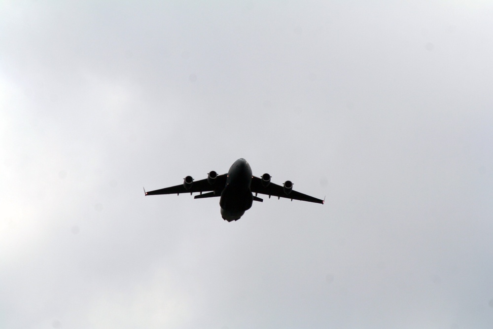 C-17 Globemaster III aircraft participate in competition missions for Rodeo 2011