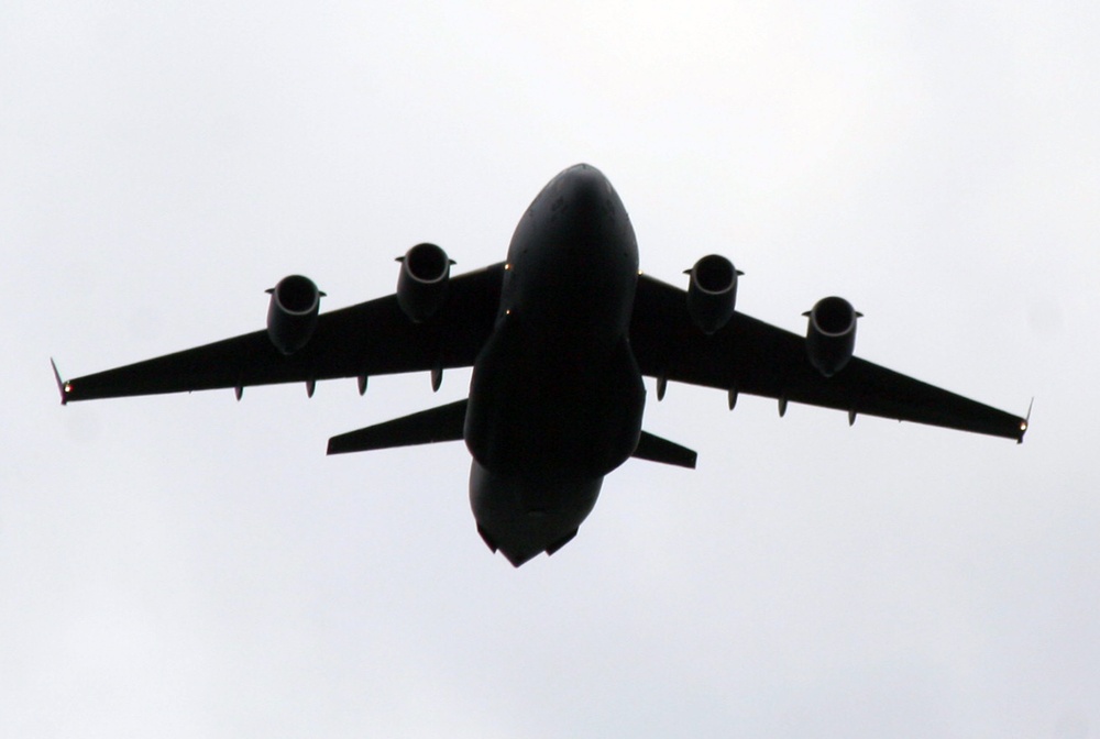 C-17 Globemaster III aircraft participate in competition missions for Rodeo 2011