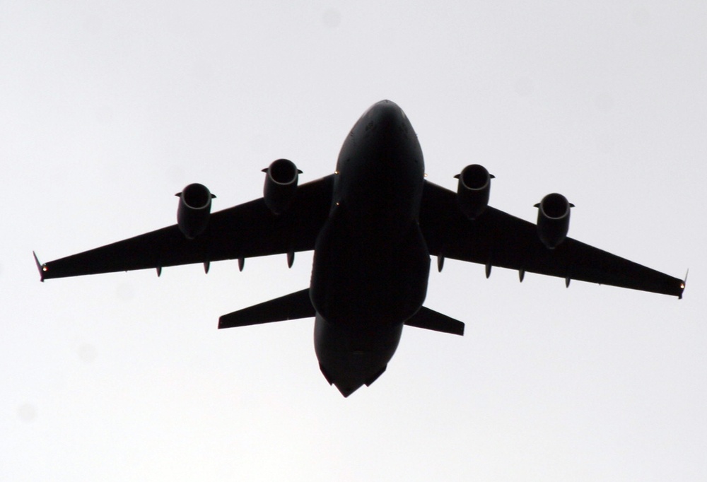 C-17 Globemaster III aircraft participate in competition missions for Rodeo 2011