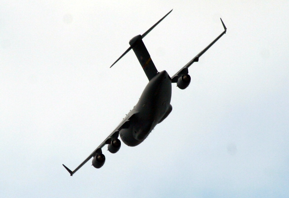 C-17 Globemaster III aircraft participate in competition missions for Rodeo 2011