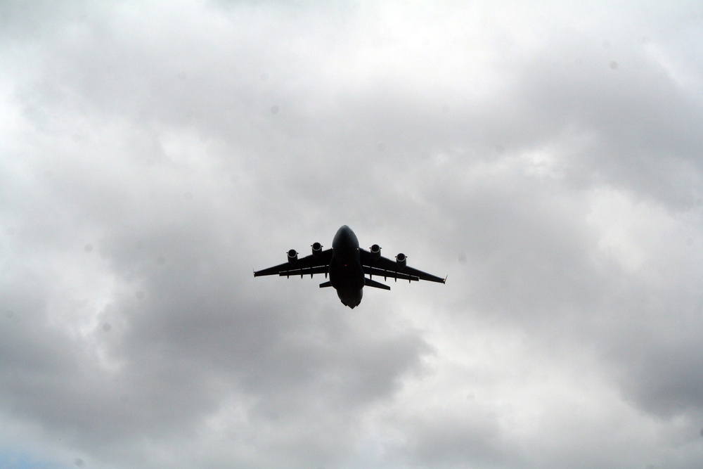 C-17 Globemaster III aircraft participate in competition missions for Rodeo 2011