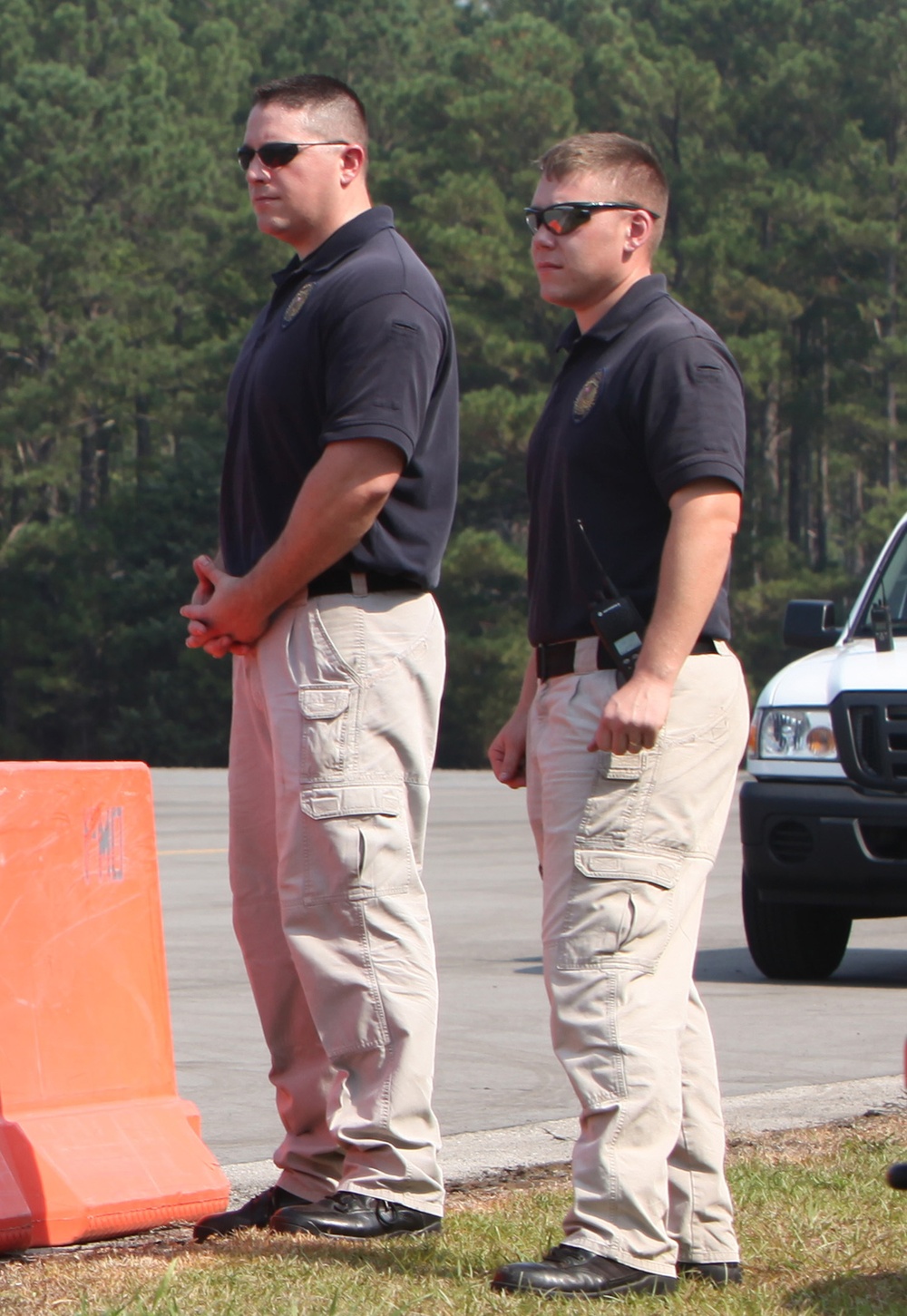 Military, civilian police officers whip through emergency vehicle operators’ training