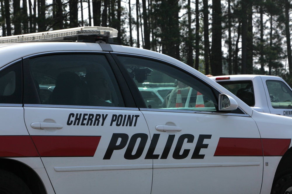 Military, civilian police officers whip through emergency vehicle operators’ training