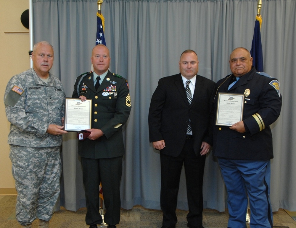 DVIDS - News - Indiana State Police recognize Guardsmen with awards