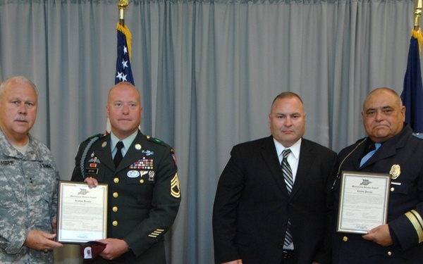 Indiana State Police recognize Guardsmen with awards