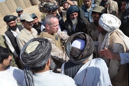 Petraeus' successor discusses progress with Marjah officials