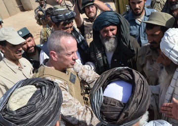 Petraeus' successor discusses progress with Marjah officials