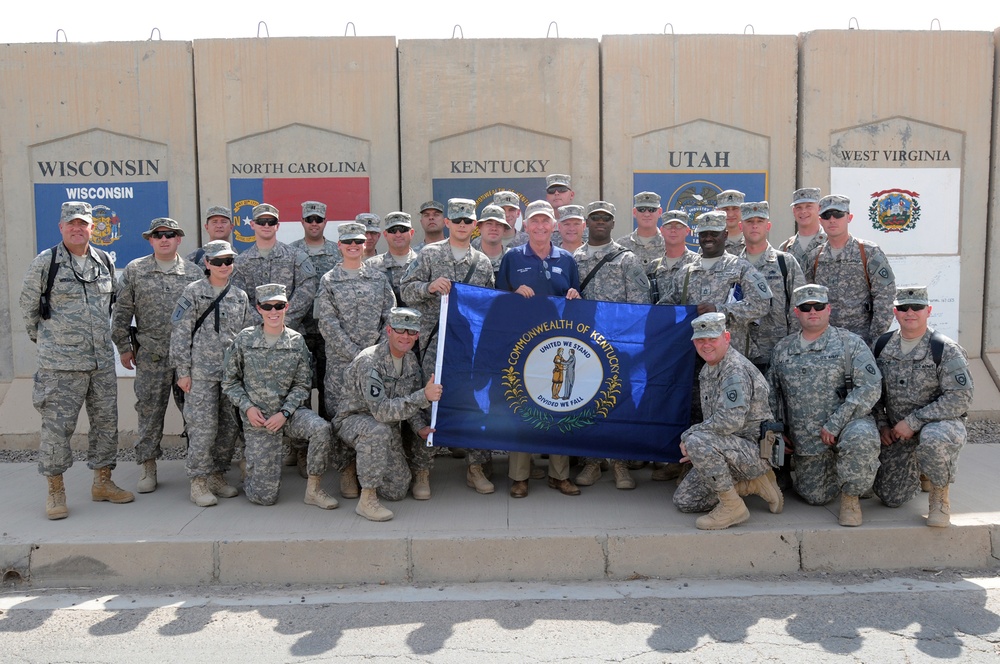 Governor visits Kentucky troops in Baghdad