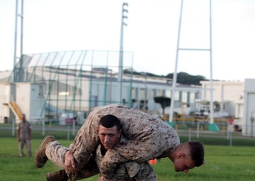 Marines prepare for upcoming combat fitness test