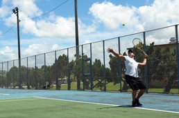 Tennis tournament brings Marines, sailors together