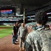 Public affairs soldiers support National Guard night at baseball game