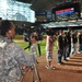 Public affairs soldiers support National Guard night at baseball game
