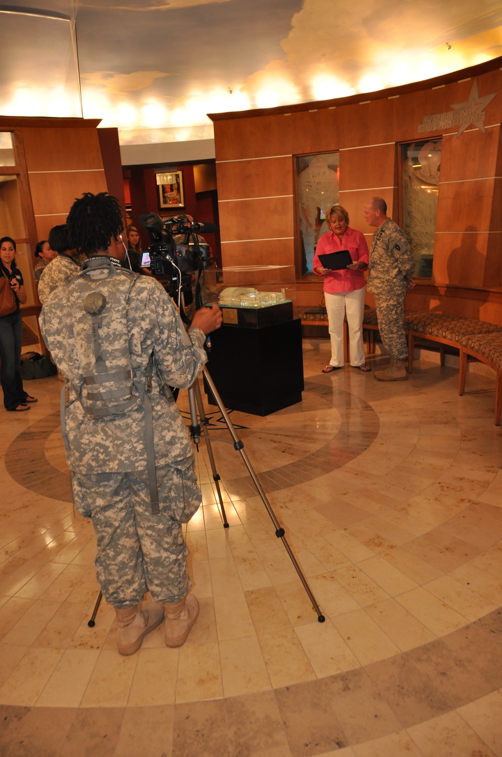 Public Affairs Soldiers support National Guard night at baseball game
