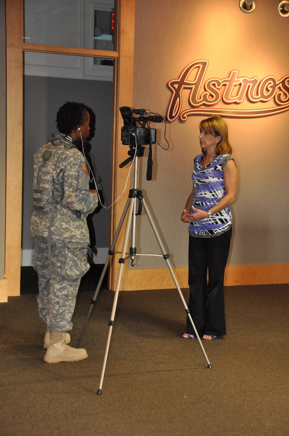 Public Affairs Soldiers support National Guard night at baseball game