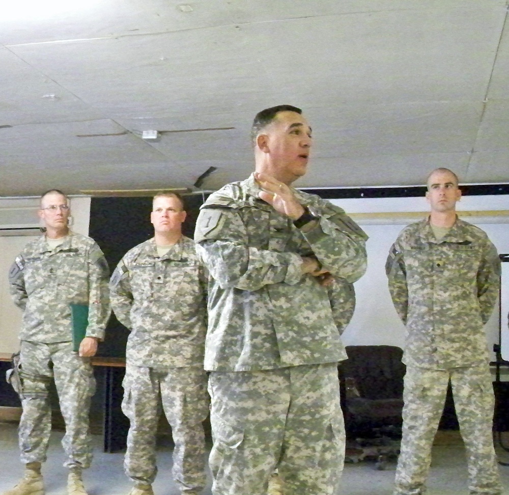 ‘Griffin’ Battalion soldiers receive combat awards in Iraq