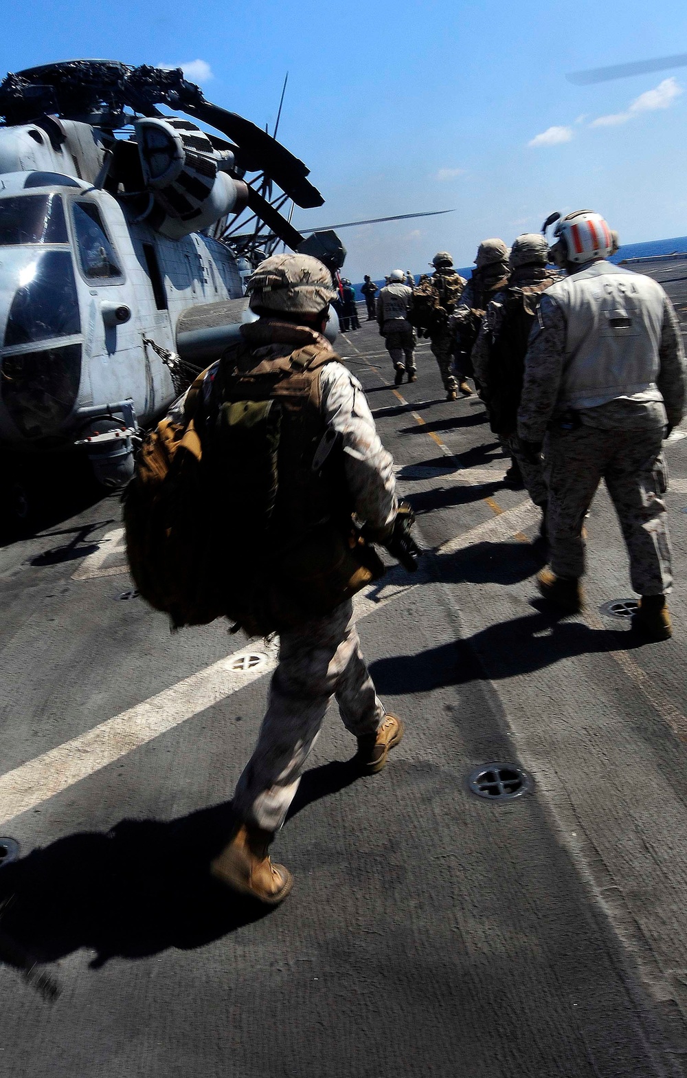 Force protection training aboard USS Mesa Verde