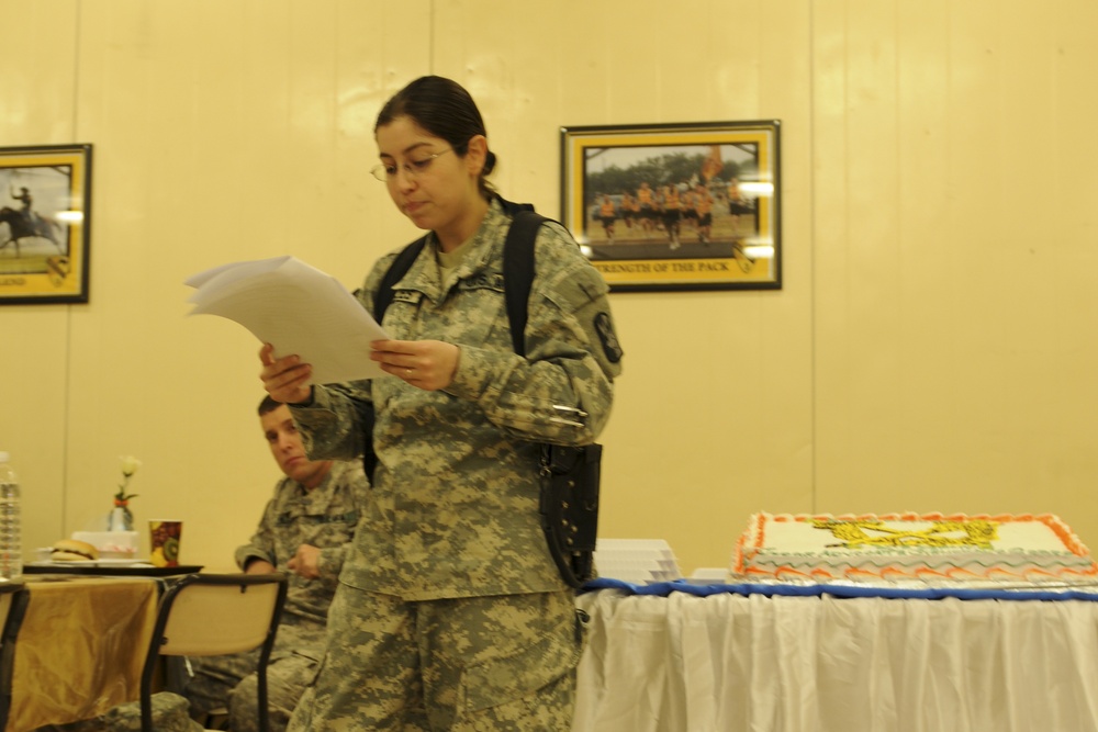 Greywolf Brigade Judge Advocate celebrates JAG corps birthday