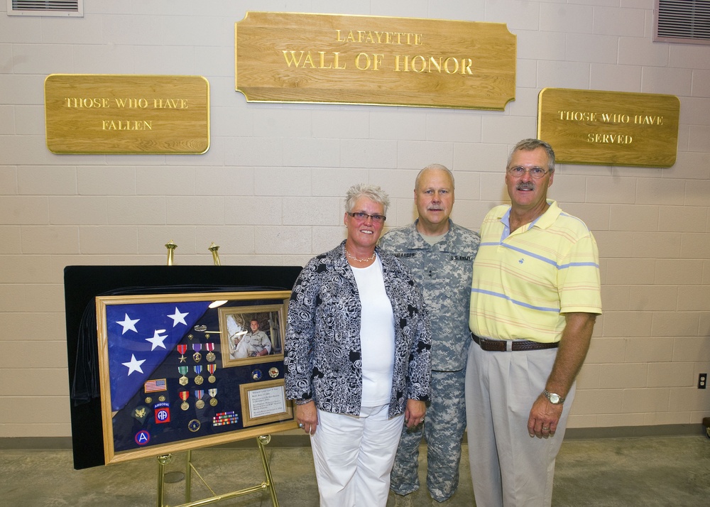 Fallen soldier honored at Lafayette armory