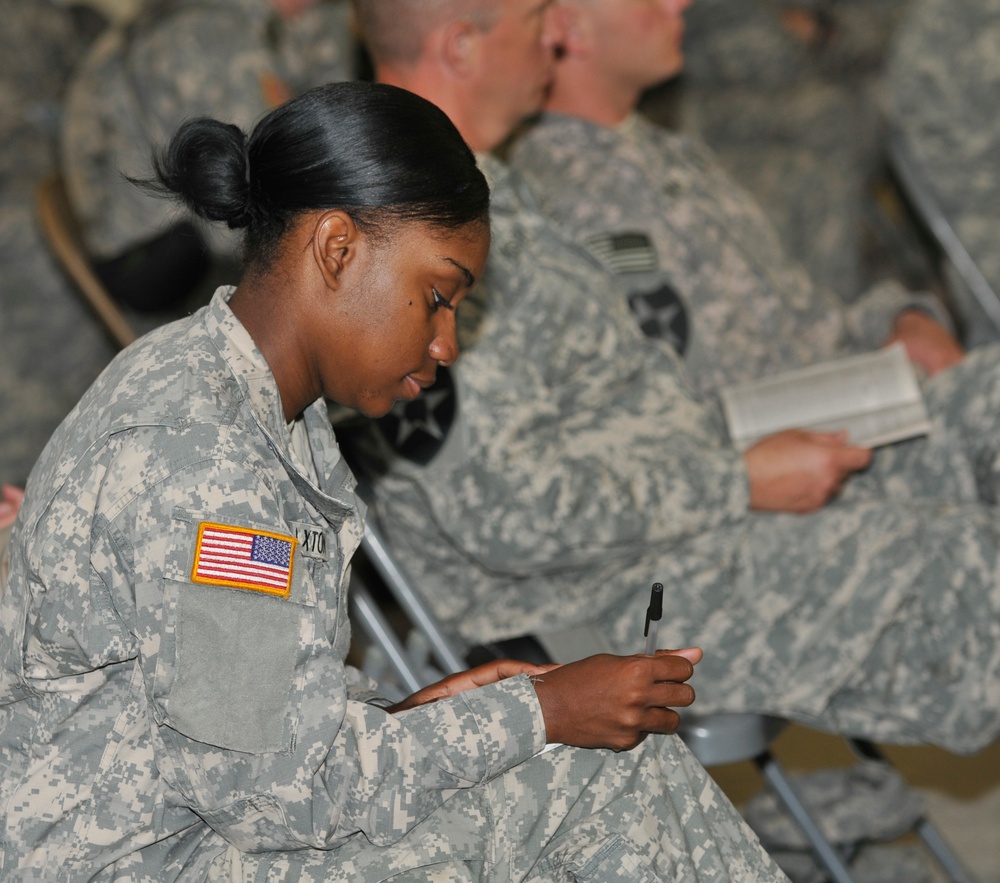 Arrowhead soldiers receive spiritual guidance at NTC