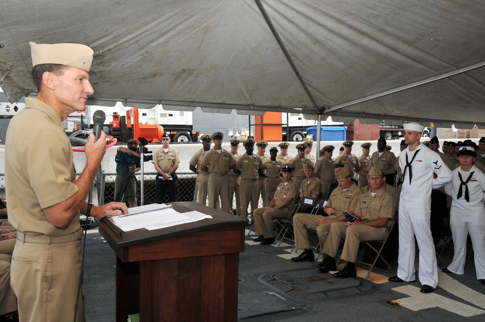 Navy recognizes USS Barry sailors for milestone combat Tomahawk launch