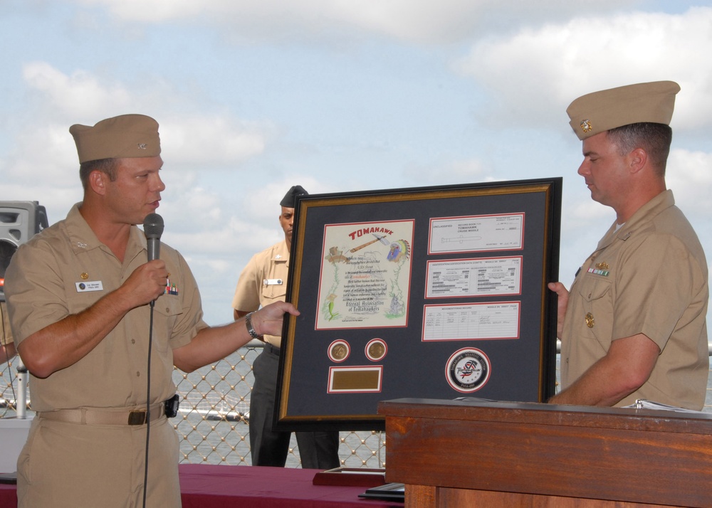 Navy recognizes USS Barry sailors for milestone combat Tomahawk launch