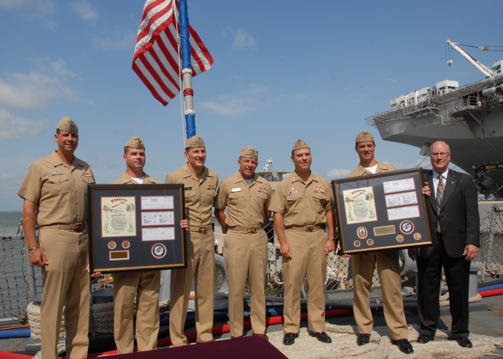 USS Stout ceremony