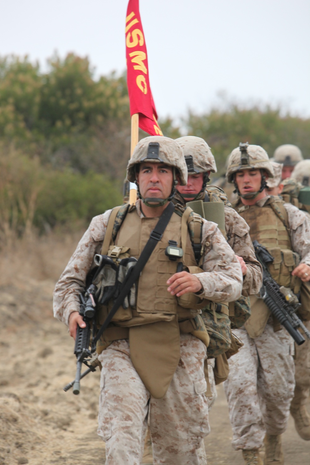 Marines hike to build camaraderie, endurance