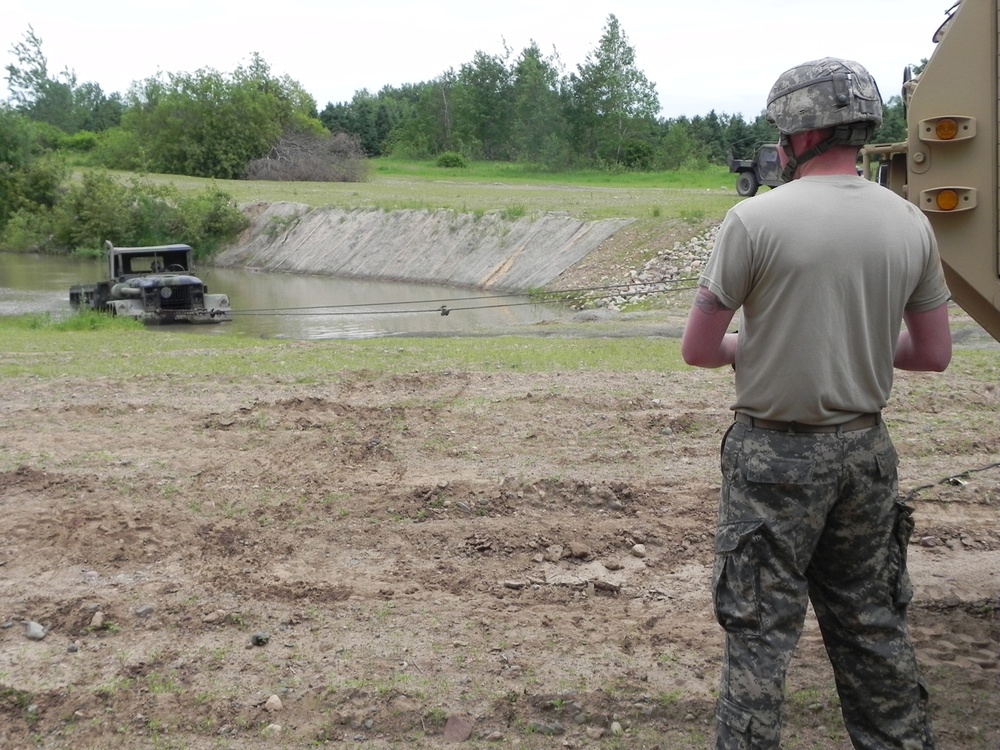 834th Aviation Support Battalion vehicle recovery section trains to sucess