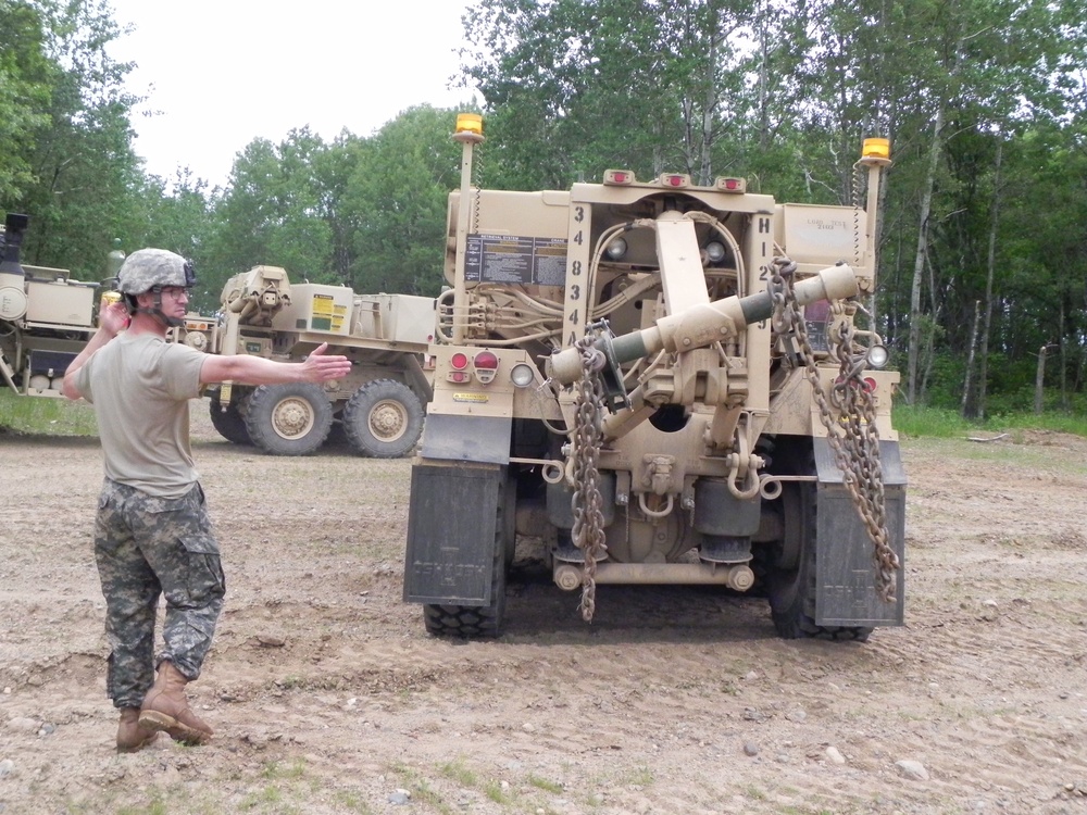 834th Aviation Support Battalion vehicle recovery section trains to success