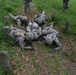 834th ASB medics train at litter obstacle course