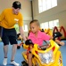 Sailors help children