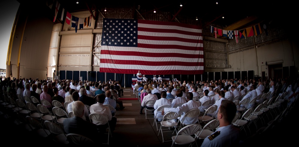 Retirement ceremony at Joint Expeditionary Base Little Creek-Fort Story