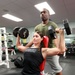 Marine builds strength with weightlifting