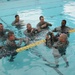 Soldiers splash into safety
