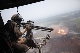 Helicopter squadron, naval gunfire liaison hone in on communication during training