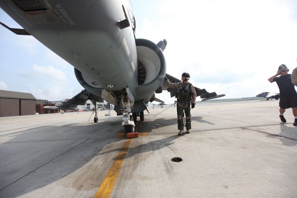 DVIDS - News - British aviator pilots Harrier for the last time