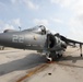 British aviator pilots Harrier for the last time