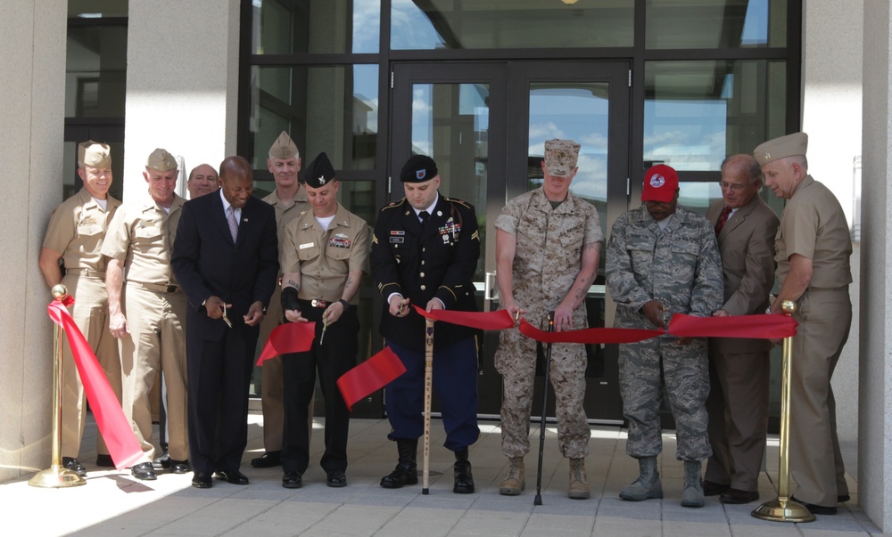Ribbon-cutting ceremony for the Wounded Warrior Barracks