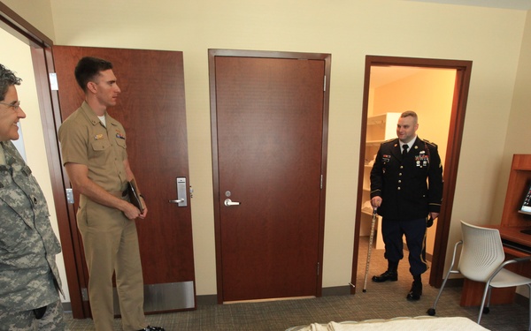 Ribbon-cutting ceremony for the Wounded Warrior Barracks