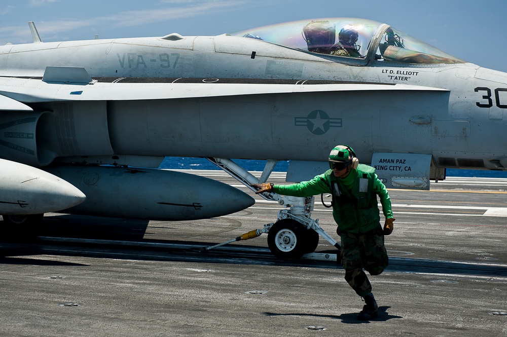 USS John C. Stennis in the Pacific Ocean