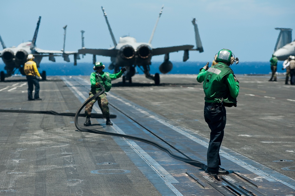 USS John C. Stennis in the Pacific Ocean