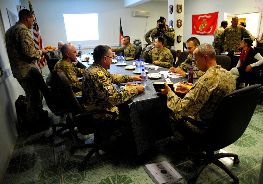 ISAF Gen. Allen visits Forward Operating Base Farah