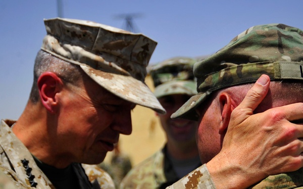 ISAF Gen. Allen visits Forward Operating Base Farah