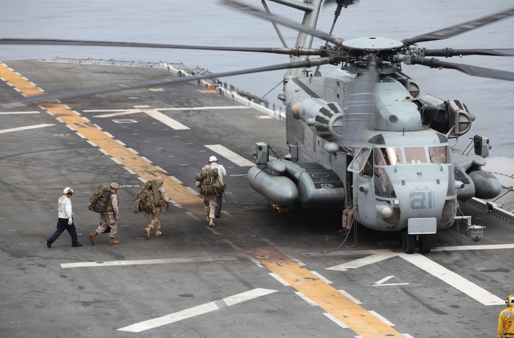 Marines conduct flight operations