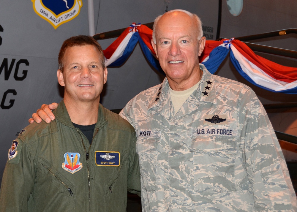 The C-27J arrival ceremony